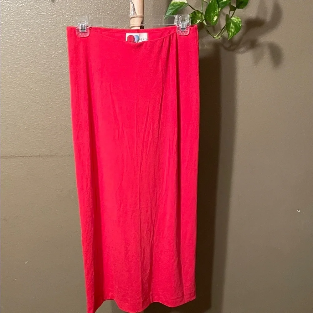 Free People Vibrant Red Maxi Skirt